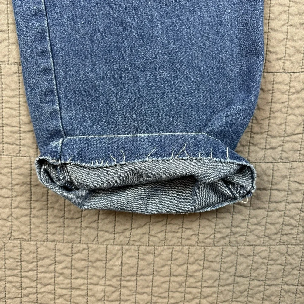 Vtg LL Bean Jeans Men's 36x34 (32x31) Blue‎ Denim Straight Leg Union Made In USA